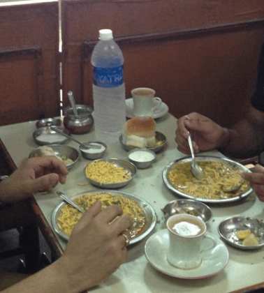 Tushar Misal with dahi and tea